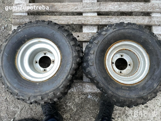 8 цола Задни Джанти 4х100 за ATV Yamaha Blaster 8J гуми 21х10-8, снимка 6 - Гуми и джанти - 53157018