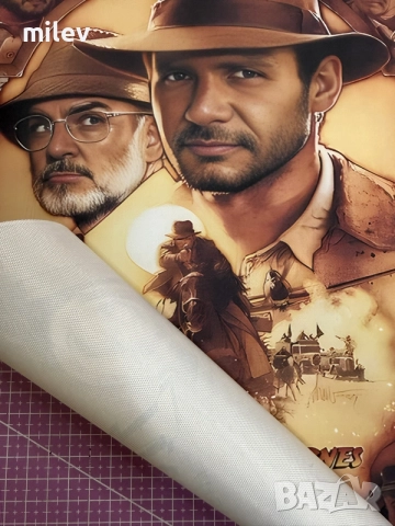 Ретро плакат "Индиана Джоунс" (Indiana Jones) – Висококачествен канавас (платно), снимка 3 - Колекции - 56089358