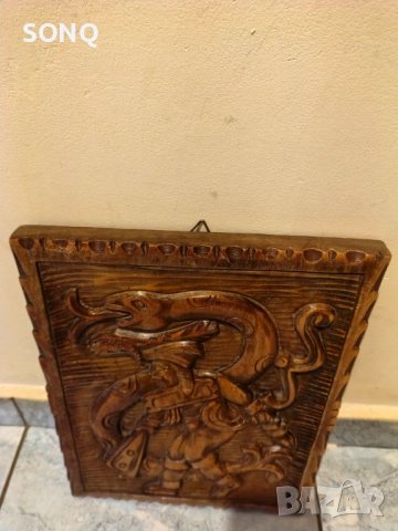 Страхотно Старо Пано Дърворезба-Ацтеките И Маите, снимка 2 - Пана - 52120938