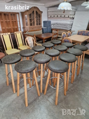 Масивни Бар Столове-14бр -внос от Германия!ОБЯВЕНАТА ЦЕНА Е ЗА БРОЙ!