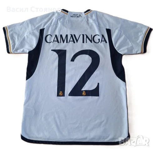 Реал Мадрид / Real Madrid #12 Camavinga adidas 2023-24 Home Shirt - размер S, снимка 2 - Фен артикули - 54608567