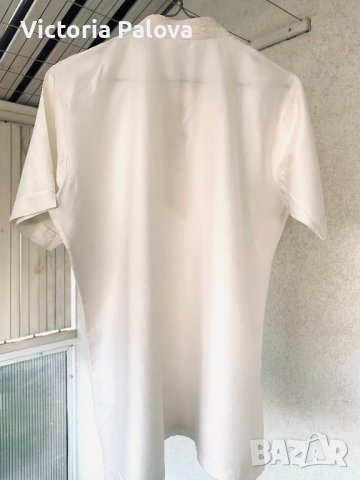 Прекрасна блуза екрю кралска коприна, снимка 7 - Туники - 42280179