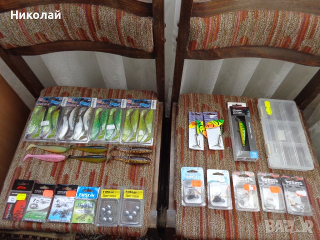 Тройни куки,воблер,блесни,силикони,джиг глави и др.