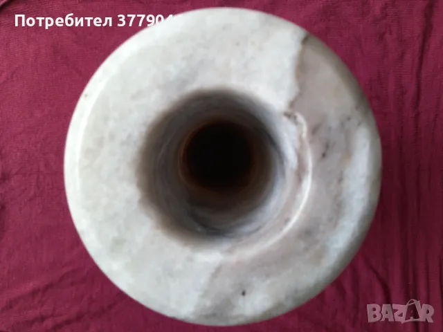 Мраморна ваза с пепелник , снимка 6 - Антикварни и старинни предмети - 49517489