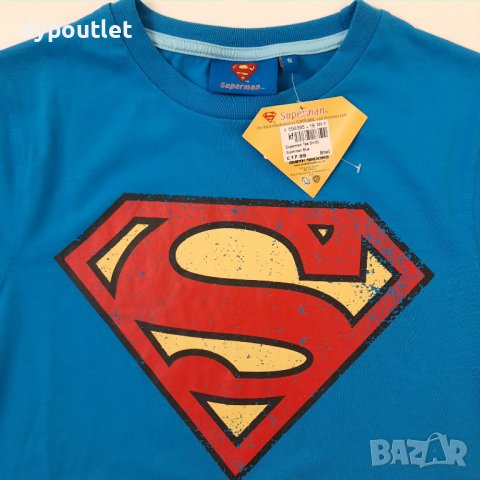 DC Comics - Мъжка ежедневна тениска с къс ръкав Superman Tee, размери S и XXL., снимка 3 - Тениски - 40032848