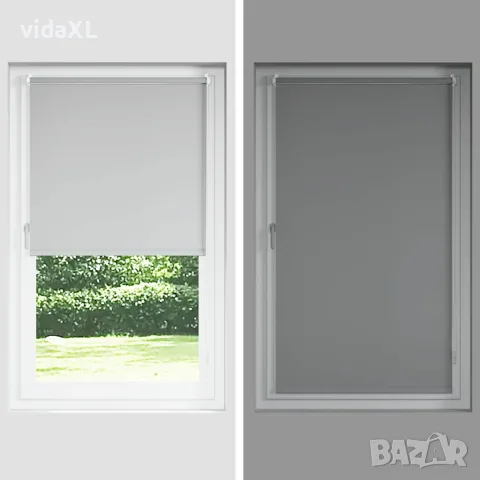 vidaXL Ролкова щора белезникав 90x150 см Ширина на плата 85,7 см, снимка 7 - Щори - 56147407