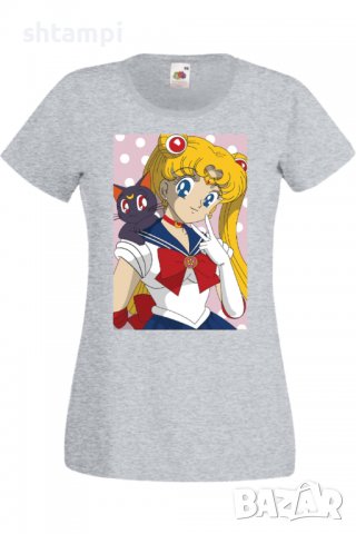 Дамска тениска Sailor Moon 02, Анимация,игра,Празник,Повод., снимка 5 - Тениски - 37946261