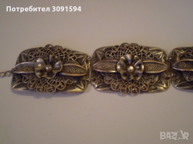  дамска Старинниа аристократична гривна, снимка 1