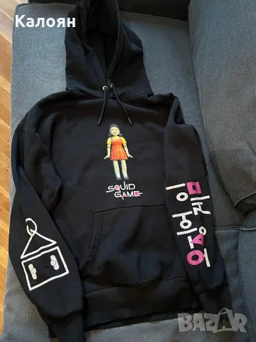 Анорак с джоб официален мърч  от сериала SQUID GAME , снимка 2 - Суичъри - 48820471