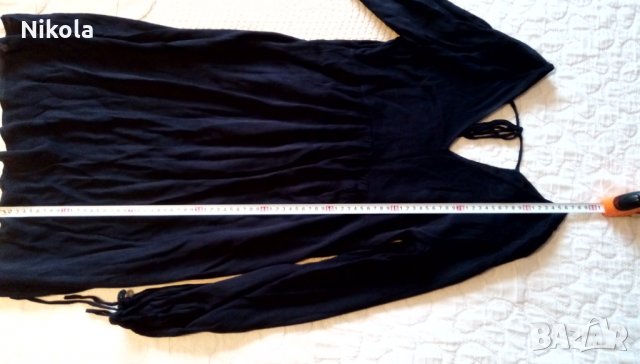 Дамска черна блуза Reserved №34 туника, блузон, снимка 14 - Блузи с дълъг ръкав и пуловери - 31780034