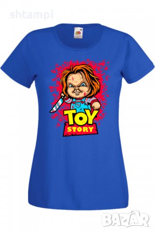 Дамска Тениска Toy Story Chucky Изненада,Повод,Подарък,Празник, снимка 7 - Тениски - 37639266