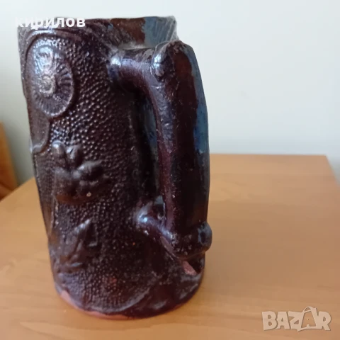 Старинна керамична кана, снимка 3 - Антикварни и старинни предмети - 50782034