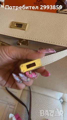 чанта Ермес Кели 25*HERMES KELLY 25 CRAIE EPSOM GOLD HARDWARE , снимка 5 - Чанти - 42122989
