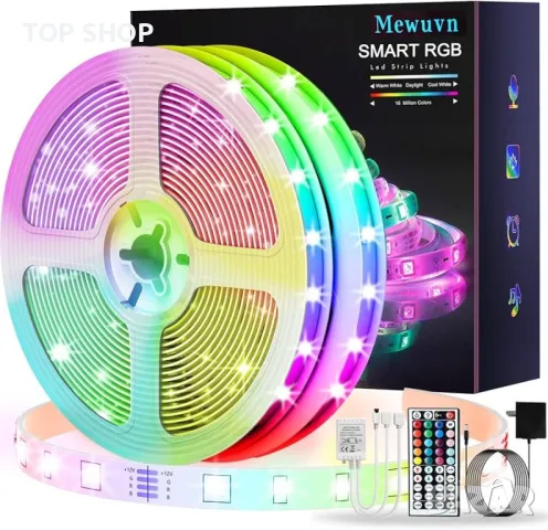 LED RGB 10m лента пълен комплект BellaBaby, снимка 12 - Лед осветление - 48477019