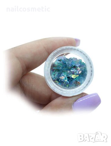 Цветно нарязано фолио за декорация на маникюр, снимка 2 - Продукти за маникюр - 9187972