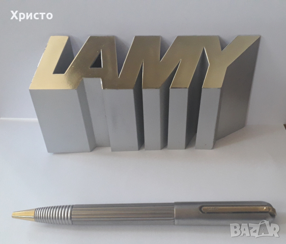 химикалка Lamy Persona twist титаниева с позлатени части