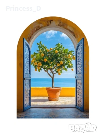 Стъклена картина тип арка