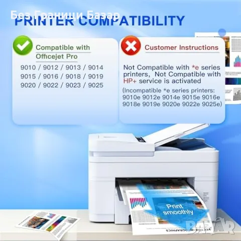 Нов Комплект 963XL мастилени касети за HP OfficeJet Pro 4 цвята тонер принтер мастило печат, снимка 2 - Консумативи за принтери - 55848312