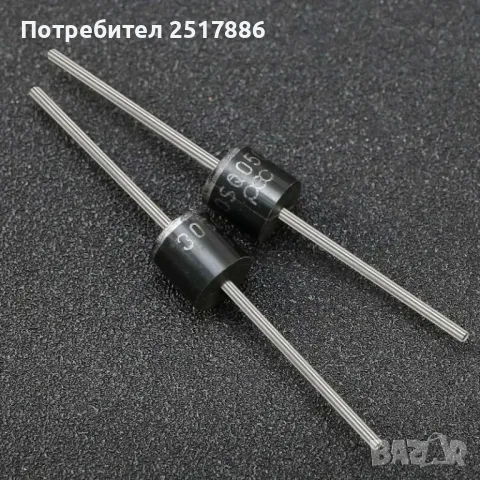 Диод на Шотки - диод  за слънчеви фотоволтаични панели, снимка 6 - Друга електроника - 49861892