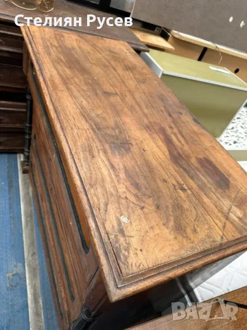 8447 шкаф / скрин с 4 чекмеджета от масивно дърво ( дърворезба ) 50/115см -цена 109  лв tm -90см вис, снимка 7 - Шкафове - 49081528