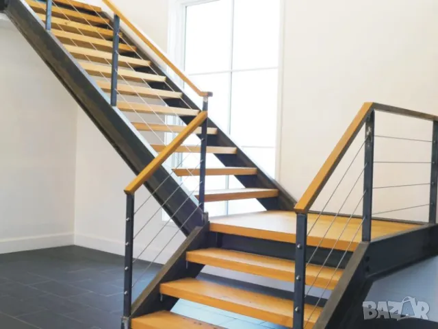СТЪЛБИЩЕ от метал --ПРОИЗВЕЖДАМ междуетажни стълбища от стоманени профили в комбинация с дърво