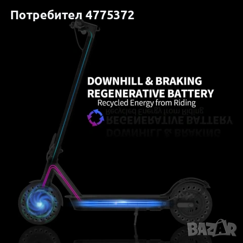 Тротинетка/Електрически скутер Hiboy S2 PRO Чисто Нов, снимка 5 - Други спортове - 54006767