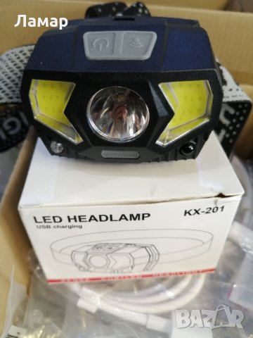 Нов модел челник със сензорно управление, акумулаторна батерия, мощен LED диод и разсеяна светлина, снимка 2 - Друга електроника - 30290410