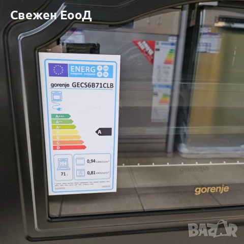 черна ретро печка GORENJE - 60 см., снимка 3 - Печки, фурни - 52570609