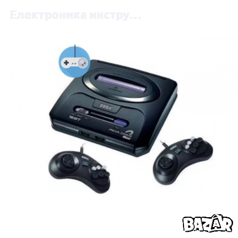 Игрална конзола за TV SEGA MEGA DRIVE-2 с 2 джойстика, снимка 3 - Други игри и конзоли - 44263798