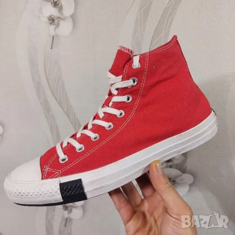 кецове Converse All Star Hi Univeristy Red Black Rush Blue Multi Logo  номер 45 , снимка 11 - Кецове - 40940586