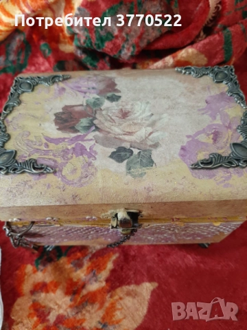 Кутия за бижута в старинен стил., снимка 4 - Антикварни и старинни предмети - 52919093
