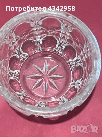 Anna Hutte Echt Bleikristall 24%. 1970г.Бонбониера във форма на ябълка., снимка 4 - Антикварни и старинни предмети - 51320588