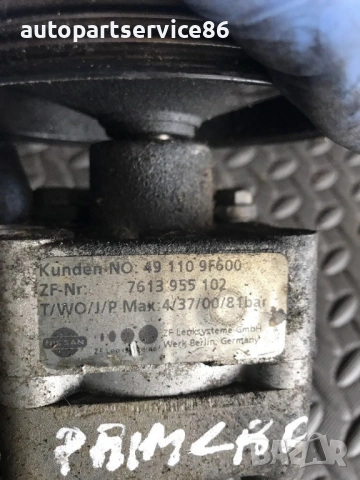 Помпа за хидравличен волан за Nissan Primera P11 1.8 бензин (2001) 491109F600, снимка 3 - Части - 54331661