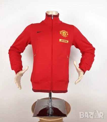 Nike Manchester United - Оригинално мъжко горнище размер S, снимка 2 - Спортни дрехи, екипи - 53927657