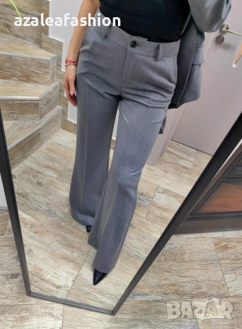 Сив дамски костюм, снимка 3 - Костюми - 53082648