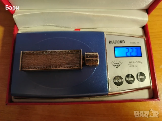 Старо сребърно шишенце от парфюм D.K. 935, снимка 10 - Колекции - 51018421