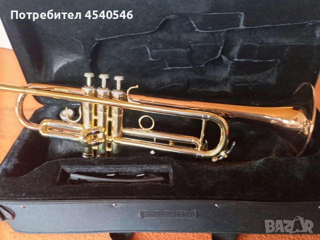 Тромпет като нов плюс твърд кейс, снимка 6 - Духови инструменти - 54068293