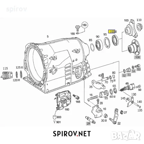 Уплътнение автоматична скоростна кутия Mercedes 722.6 5G Tronic, снимка 4 - Части - 55733818