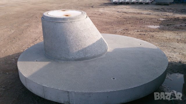 бетонен КОНУС и Капак за пръстени за септични ями, резервоари, кладенци с арматура, снимка 2 - Строителни материали - 42098540