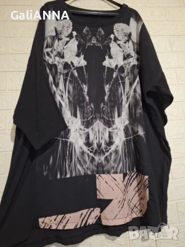 СТРАХОТНА ТУНИКА ЕФЕКТЕН МОДЕЛ 3XL-5XL, снимка 2 - Туники - 51241258