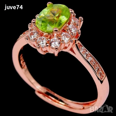 СРЕБЪРЕН ПРЪСТЕН С ТИТАНИТ (БРАЗИЛИЯ), снимка 2 - Пръстени - 53884814