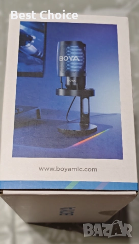 Настолен кондензаторен USB микрофон Boya K3, снимка 2 - Микрофони - 52728714