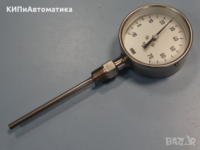 биметален термометър Wika ф100mm, -10+70°C, L-130mm, снимка 8 - Резервни части за машини - 34452411