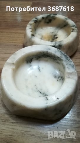 Мраморни пепелници 2 бр., снимка 2 - Други - 40735243