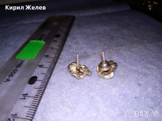 СТАРИННИ СРЕБЪРНИ ОБЕЦИ - РОЗИЧКИ СРЕБРО 925 ИЗКЛЮЧИТЕЛНО ФИНА МАЙСТОРСКА РЪЧНА АРТ ИЗРАБОТКА 34431, снимка 4 - Обеци - 39653909