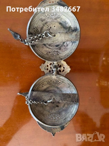 сребърна пафта с позлата, снимка 2 - Антикварни и старинни предмети - 54174839