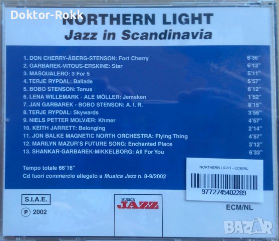 Northern Light: Jazz In Scandinavia (2002, CD), снимка 2 - CD дискове - 38813011