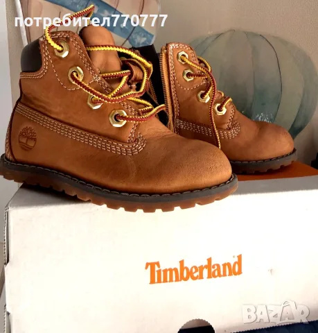 Оригинални боти каки timberland , снимка 3 - Детски боти и ботуши - 56504759
