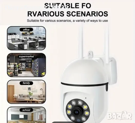  2 броя 1080P HD WiFi,CCTV,IP  камери за наблюдение и сигурност, снимка 5 - IP камери - 49183815