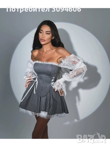 Дамска луксозна рокля , снимка 4 - Рокли - 52905831